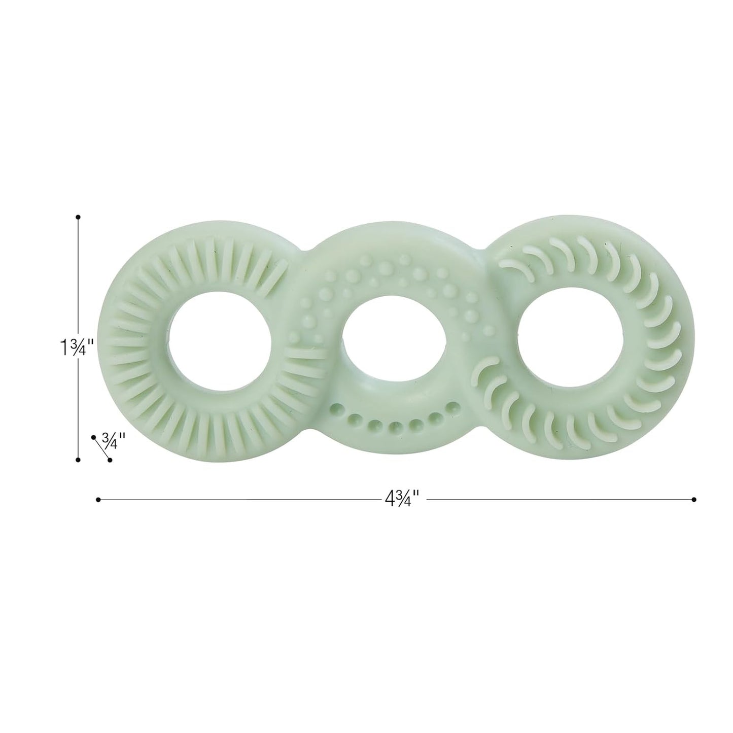 Really Good Stuff Sensory Fidget Tactile Triple Infinity Loop-Set of 4