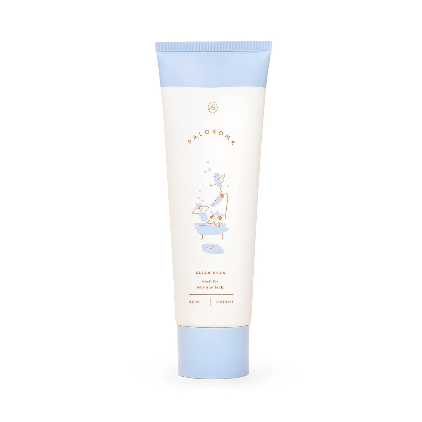 Paloroma Clean Bean wash for hair and body (Baby & Kids) Non-Toxic, Fragrance-Free