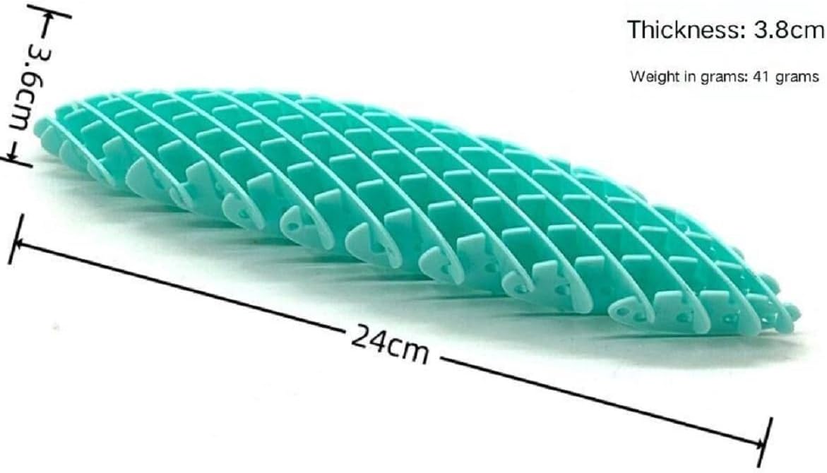 Fidget Toys ， Fidget Worm Toy,Stress Relief Fidget Toys for Kids&Adults,Elastic Mesh Toys,Sensory Slug Fidget Toy,Resistance Fidget Toys,Anxiety Relief Toys (Green+Orange)