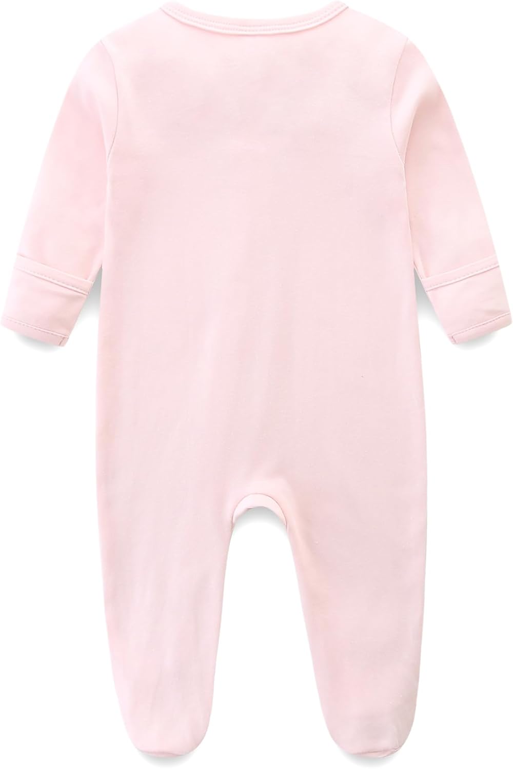 Baby Romper 100% Organic Cotton Pajamas One Piece Long Sleeve Zipper Footie Onesie for 0~12M Baby