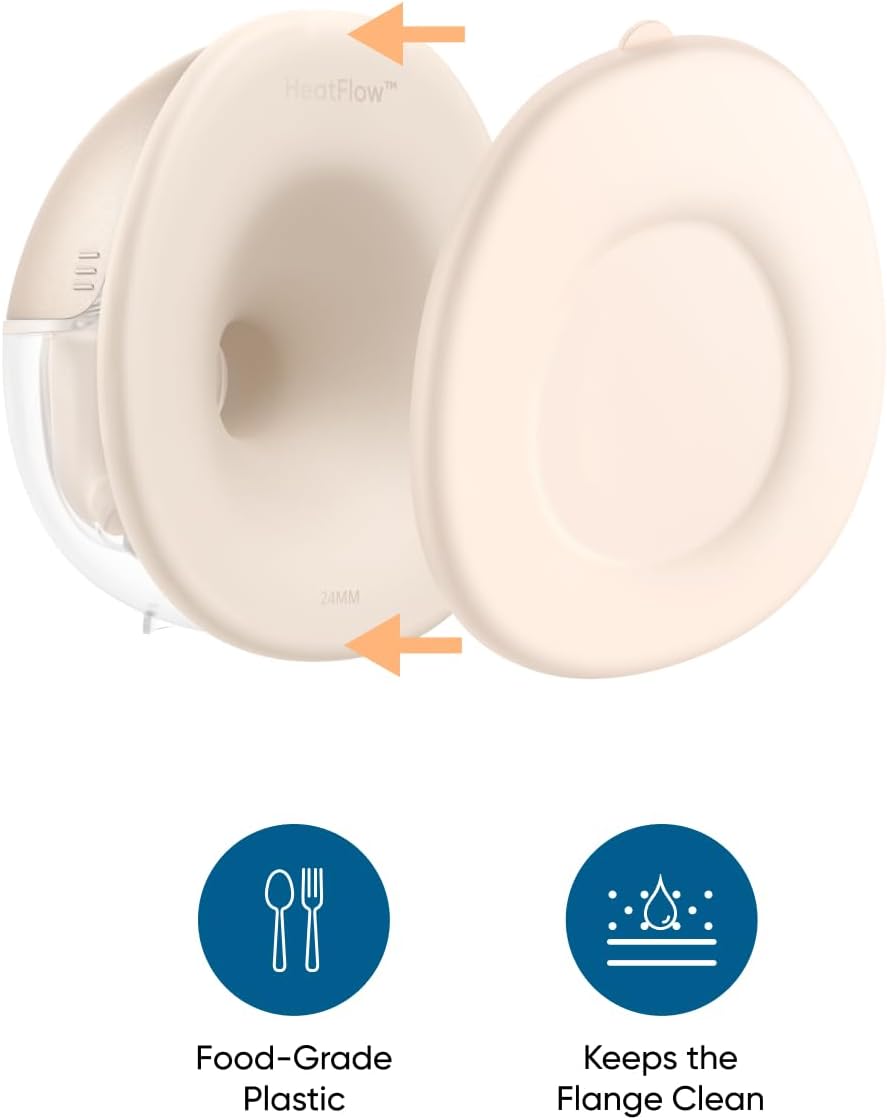 eufy Original Dust Cover (2-Pack) for Wearable Breast Pump E10/E20/S1/S1 Pro, Leak-Proof and Dust-Proof Breast Pump Replacement Parts