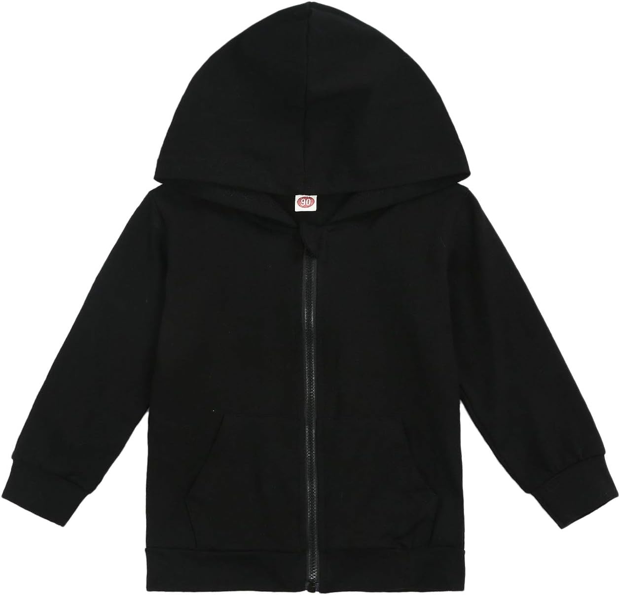 Imcute Baby Zip Up Hoodie, Unisex inflant Toddler Long Sleeve Sweatshirts Lightweight Jacket Hooded Coats Fall Winter Outfits