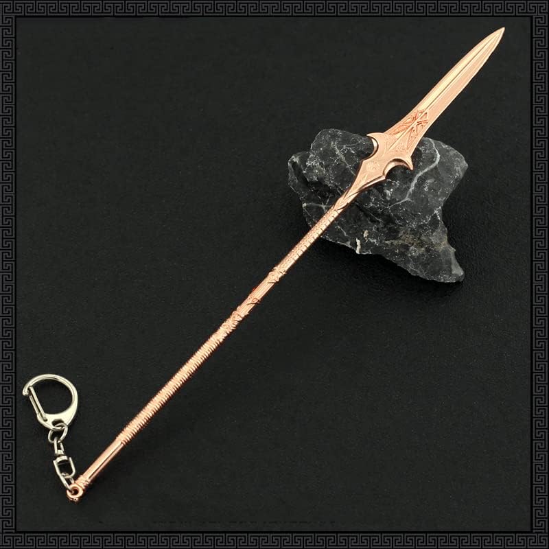 God of War Ragnarök Kratos Action Figures Game Toys Collection Keychain Desk Decoration Backpack Pendant Gift (Odin's Gungnir)