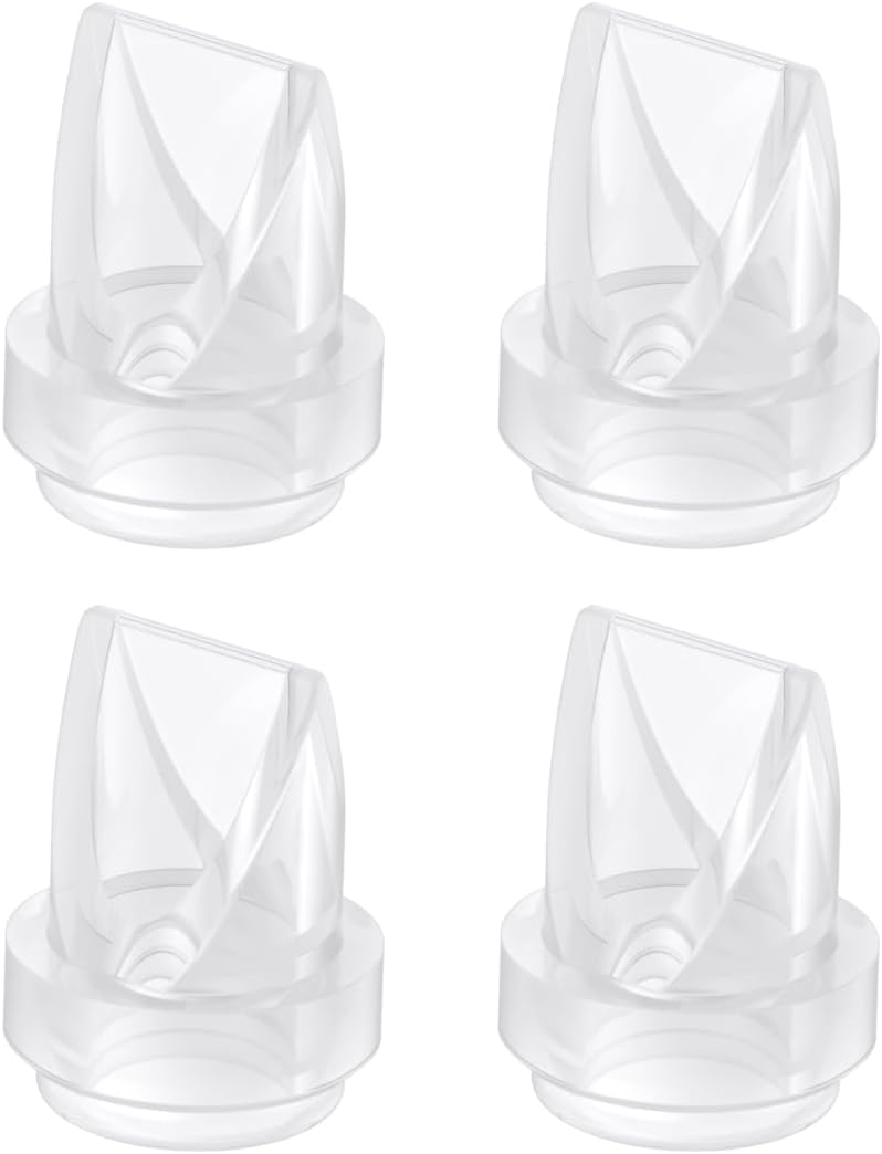 eufy Original Duckbill Valves (4-Pack) for Wearable Breast Pump E10/E20/S1/S1 Pro, Leak-Proof and Dust-Proof Breast Pump Replacement Parts