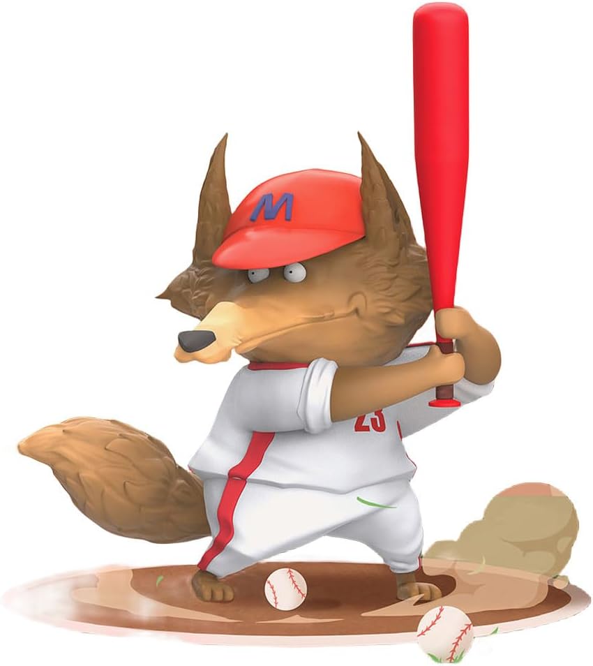 Animal Baseball Team Series Figures 8PCs Random Art Cute Collectibles Birthday Gift