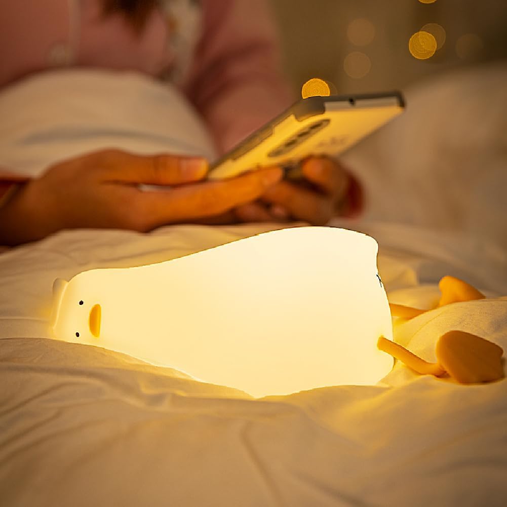 Lying flat duck type children's night light Cute light, night light for children rechargeable children's night light for bedroom baby night light, night light for children gift room decoration