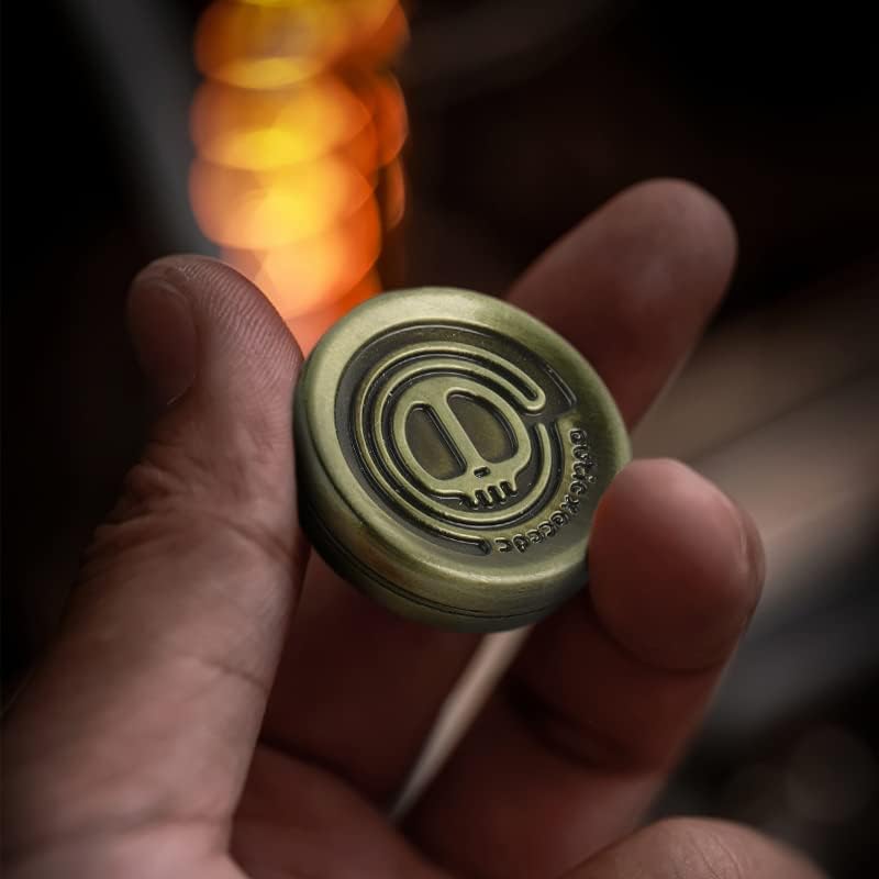 STONESTAR Fidget Toys Pack - Magnetic Metal Fidget Slider Haptic Coin Collection, EDC Fidget Toy for Adults, Helps Relieve ADHD/Anxiety/Stress (Gold)