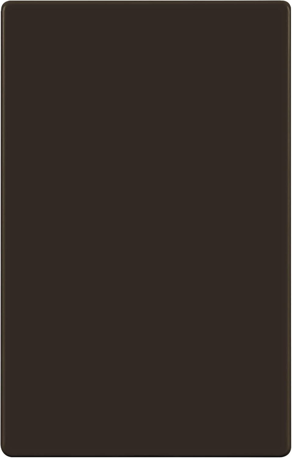 ENERLITES Screwless Blank Wall Plate, Child Safe Blank Device Outlet Cover, Standard Size, 1-Gang 4.68" x 2.93", Polycarbonate Thermoplastic, UL Listed, SI8801-BR, Glossy, Brown