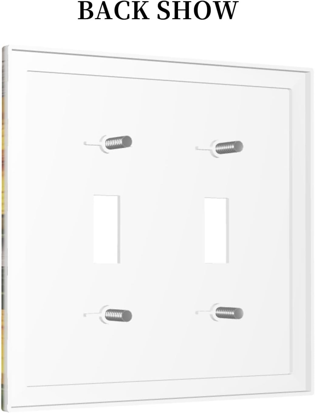 Sunflower Rustic Brown Gray Wood Decorative Switch Plates 2 Gang Double Toggle Outlet Light Switch Cover Wall Plate Electrical Faceplate for Farmhouse Home Decor