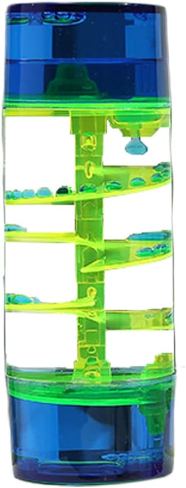 Spiral Liquid Motion Bubbler Timer Colorful Water Timer Liquid Sensory ADHD Anxiety Autism Activity Fidget Calm Stress Relief Desk Adults Decoration Oil Hourglass