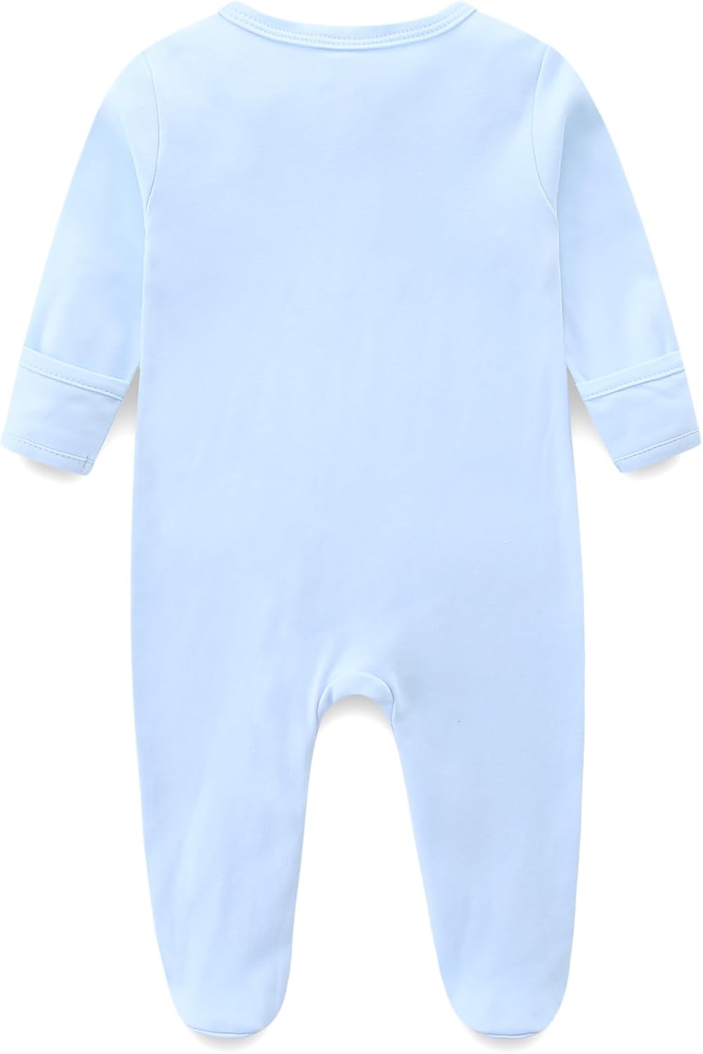 Baby Romper 100% Organic Cotton Pajamas One Piece Long Sleeve Zipper Footie Onesie for 0~12M Baby