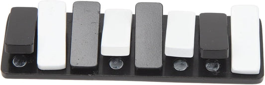 Fidget Slider Toy, Piano Key Haptic Clicker Toy, Alloy Metal Poker Push Card Fidget Slider Toy, Mini Slide Toys Compact Fidget Slider Toys (Black)