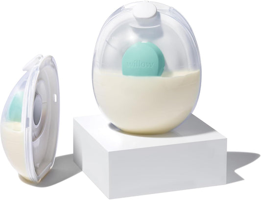 Willow Go - 5oz Reusable Milk Containers with Splash Guard - for use with Willow Go Hands Free Breast Pump