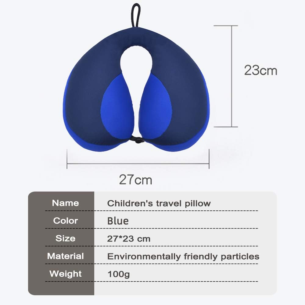 MOOB Car Seat Pillow for Toddlers,Helps Support Head and Neck,Helps Support Head and Neck Comfortably Designed for Head, Neck, and Chin Support - Gifts for Toddler/Child/Kids,Yellow +Blue