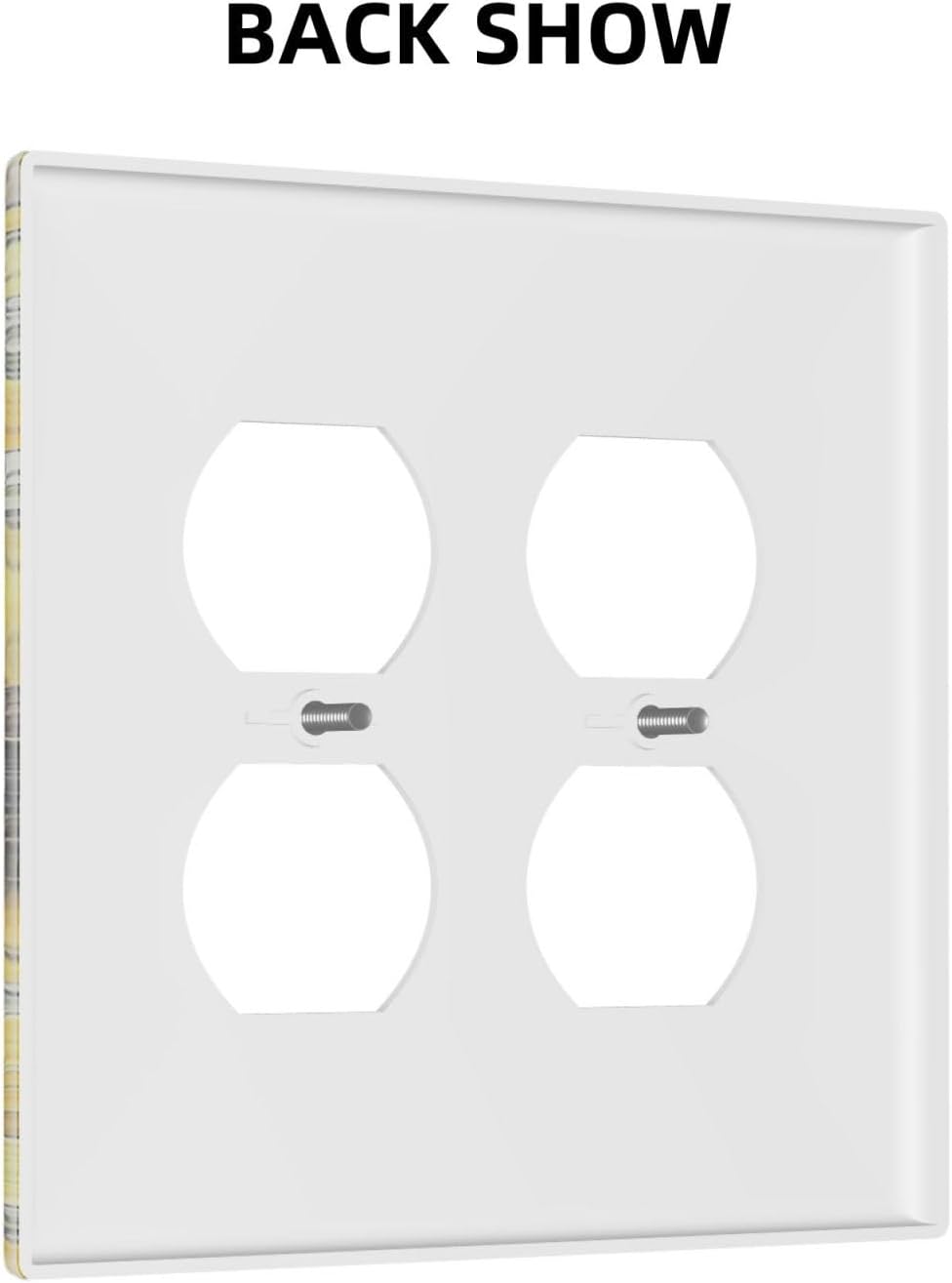 Outlet Covers Floral Sunflower Rustic Flower Vintage Wood 2 Gang Double Duplex Decorative Light Switch Covers Electrical Wallplates Socket Faceplate For Farmhouse Cabin Decor