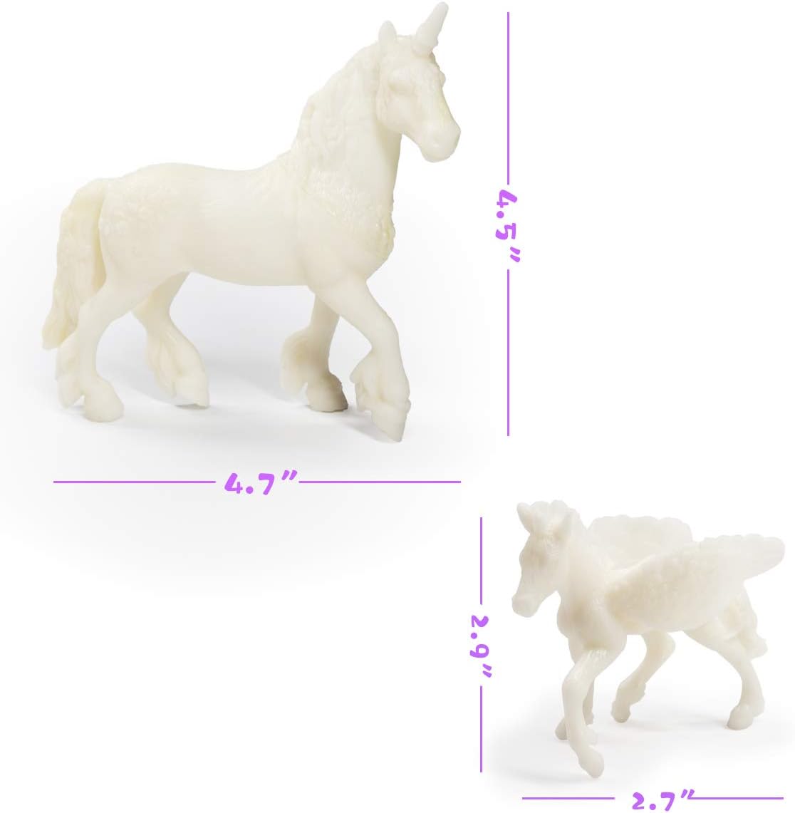 DIY Painting Unicorn Kit Arts and Crafts Set for Kids or Girls Decorate and Drawing 3D Toys for Children Gift(6 Unicorns)