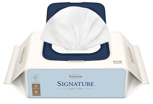 BEBESUP- Korea’s #1 Signature Eco Baby Wipes- 100% Plant-Based 99% Drinkable Water-Based Unscented Ultra-Thick Organic baby wipes Hypoallergenic for sensitive skin Flip-Top (70 Count 1 Pack)