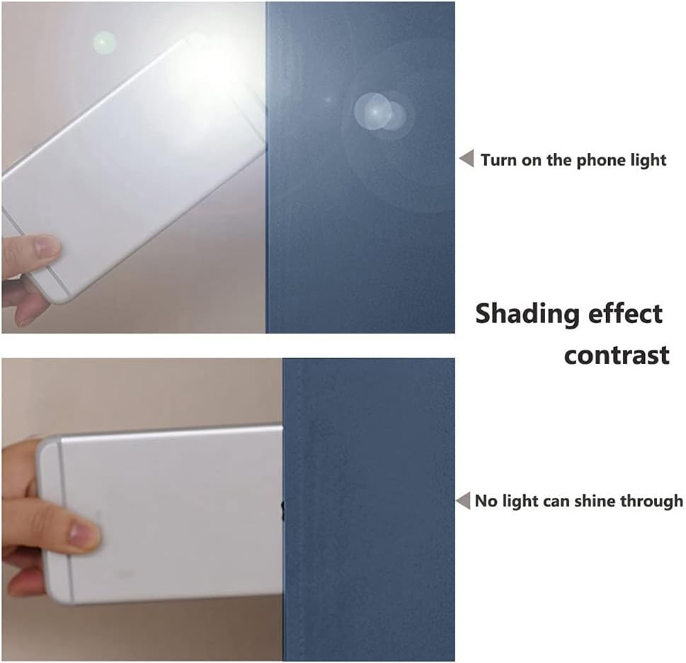 NICETOWN 100% Blackout Curtains 84 inches Long, Pair of Energy Smart & Noise Blocking Out Drapes for Baby Room Window, Thermal Insulated Guest Room Lined Window Dressing (Stone Blue, 52 inches Wide)