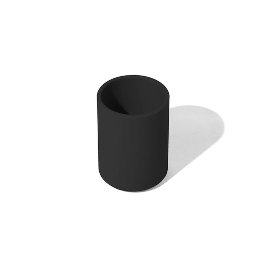 Avanchy Silicone Training Cup – 12 oz Open Cup for Toddlers and Infants – Ideal for Baby Led Weaning and Transitioning from Bottles, Black