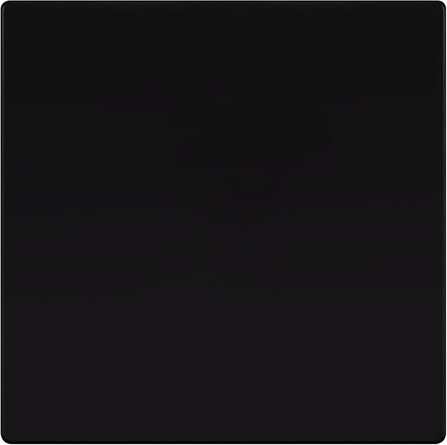 TG Screwless Double Blank Wall Plate, Child Safe Blank Device Outlet Cover, Mid-Size 2-Gang 4.88" H x 4.92" L, Polycarbonate Thermoplastic, UL Listed, SP-MB2-BK, Black (1 Pack)