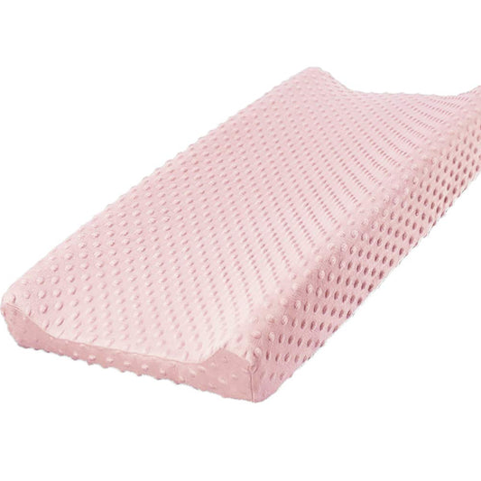 Owlowla Changing Pad Cover, Soft Minky Dots Changing Table Sheets for Baby Boy and Girl(Blush Pink)