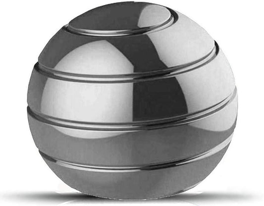 Kinetic Desk Toy,Optical Illusion Metal Fidget Spinning Ball,Office Executive Stress Relief Spinner Toys for Adults & Kids