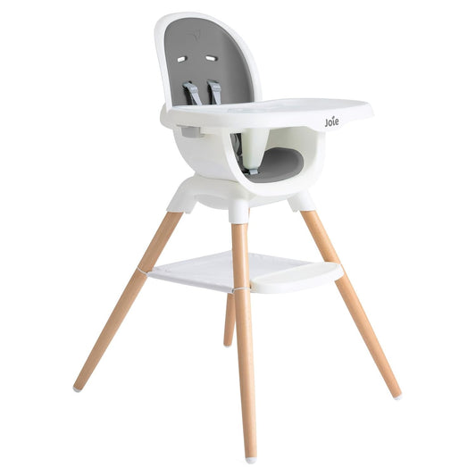 Joie Chai Multi-Mode Highchair - European Beech Wood, Convertible, 9+ Modes, Birth up to 60 lb. (Shadow)