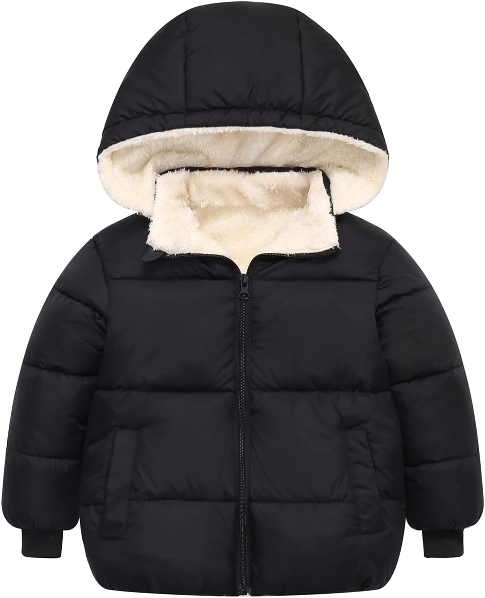 Toddler Winter Coat Baby Boy Fleece Jacket Kid Infant Girl Sweater Clothes 1-6T