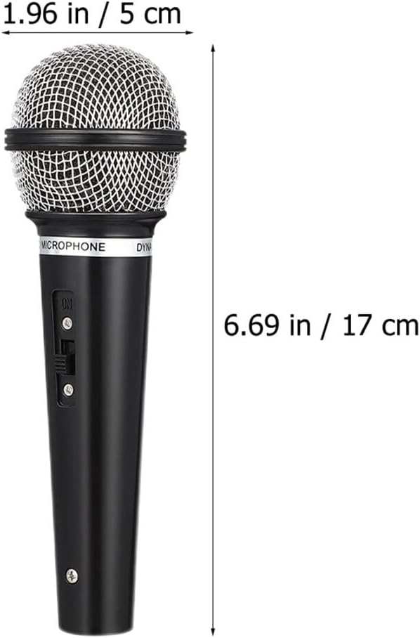 LOGOFUN 3 Pcs Toy Microphone for Kids Plastic Microphone Prop Fake Pretend Mics for Karaoke Fun Costume Prop