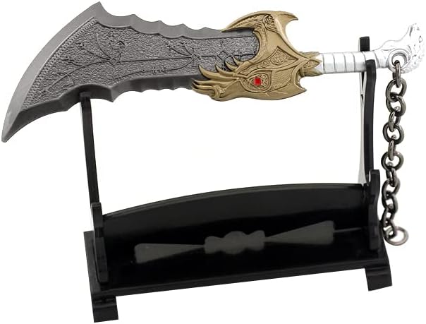 Superbuybox God of War Kratos Blades of Chaos Action Figures Game Collection Keychain Desk Decoration Backpack Pendant Gift