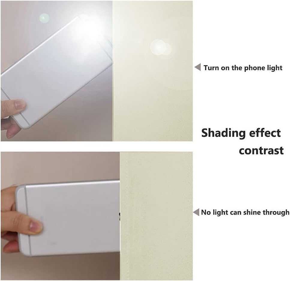 NICETOWN Living Room Completely Shaded Draperies, Privacy Protection & Noise Reducing Ring Top Drapes, Black Lined Insulated Window Treatment Curtain Panels (Beige, 2 Pieces, W55 x L86)