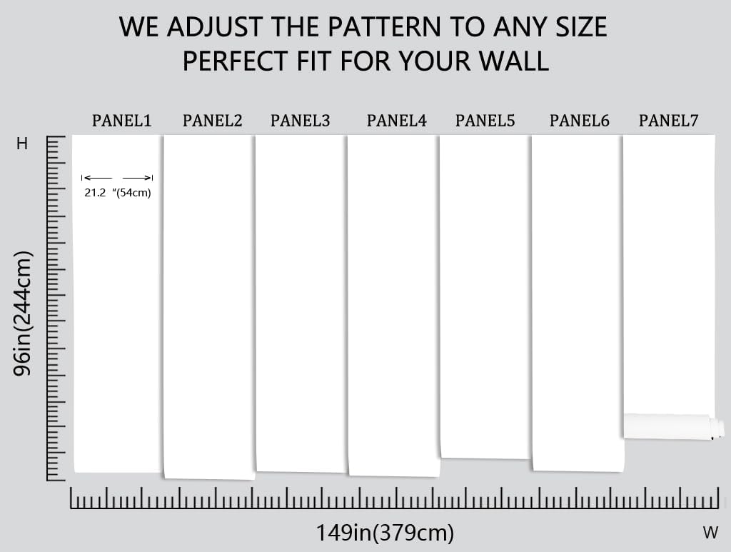 Vintage Forest Wallpaper Gray Trees Woodland Wall Mural Large Nature Landscapes Wall Decor for Living Room Bedroom Dining Room Office(Not Self-Adhesive)