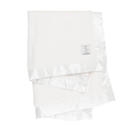 Little Giraffe Baby Blanket - Luxe Soft Blanket with Satin Trim - Baby Stroller Blanket - Newborn Baby Essentials & Baby Gifts - 29x35" - Cream