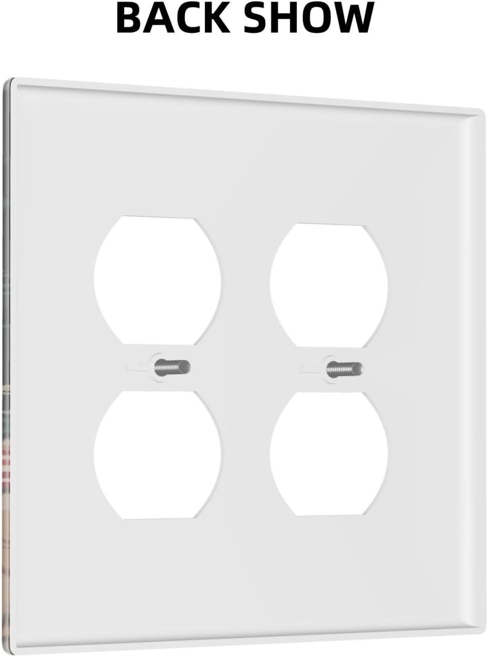 Moon Star Red Mushroom Forest Butterfly Green Plant Outlet Covers 2 Gang Double Duplex Decorative Light Switch Covers Electrical Wallplates Socket Faceplate for Kids Room Home Decor