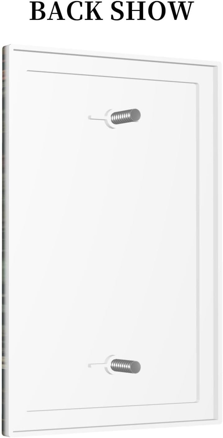 Light Switch Cover Plate Vintage Morris Colorful Flower Green Leaf 1 Gang No Device Blank Electrical Wall Plates Faceplate Decorative Switch Plate For Bed Room Living Room Decor