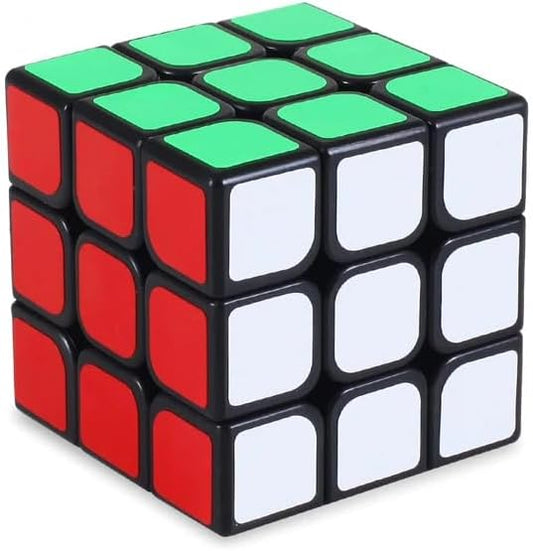 Jiva's 3x3 Cube 3D Puzzle Fidget Cube Stress Relief Fidget Toy Brain Teasers Travel Games, for Adults and Kids