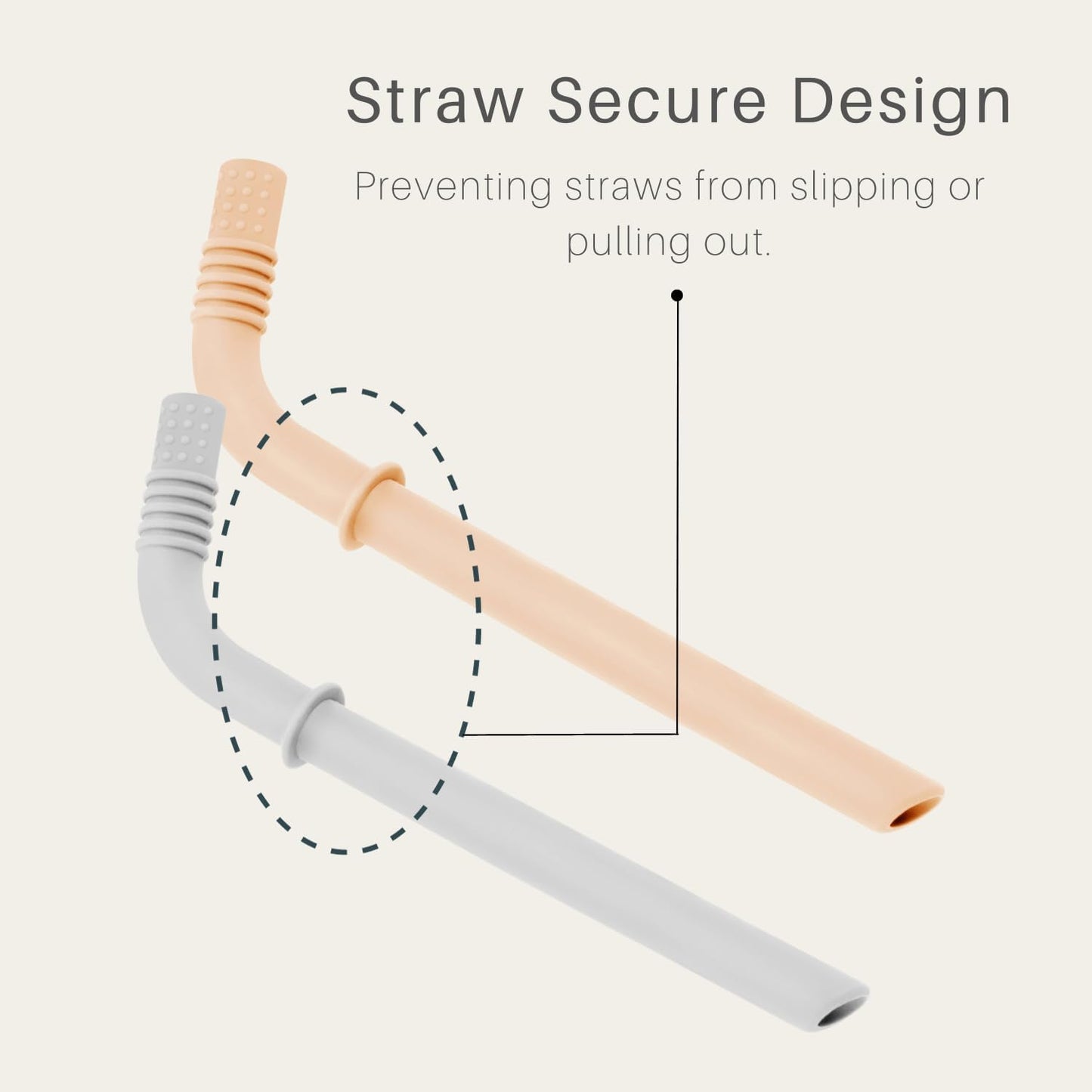 PandaEar Silicone Training Cup, 3 Pack Baby Drinking Sippy Cups with Straw for Baby and Toddler 6 Months+ (Brown/Pink/Gray)