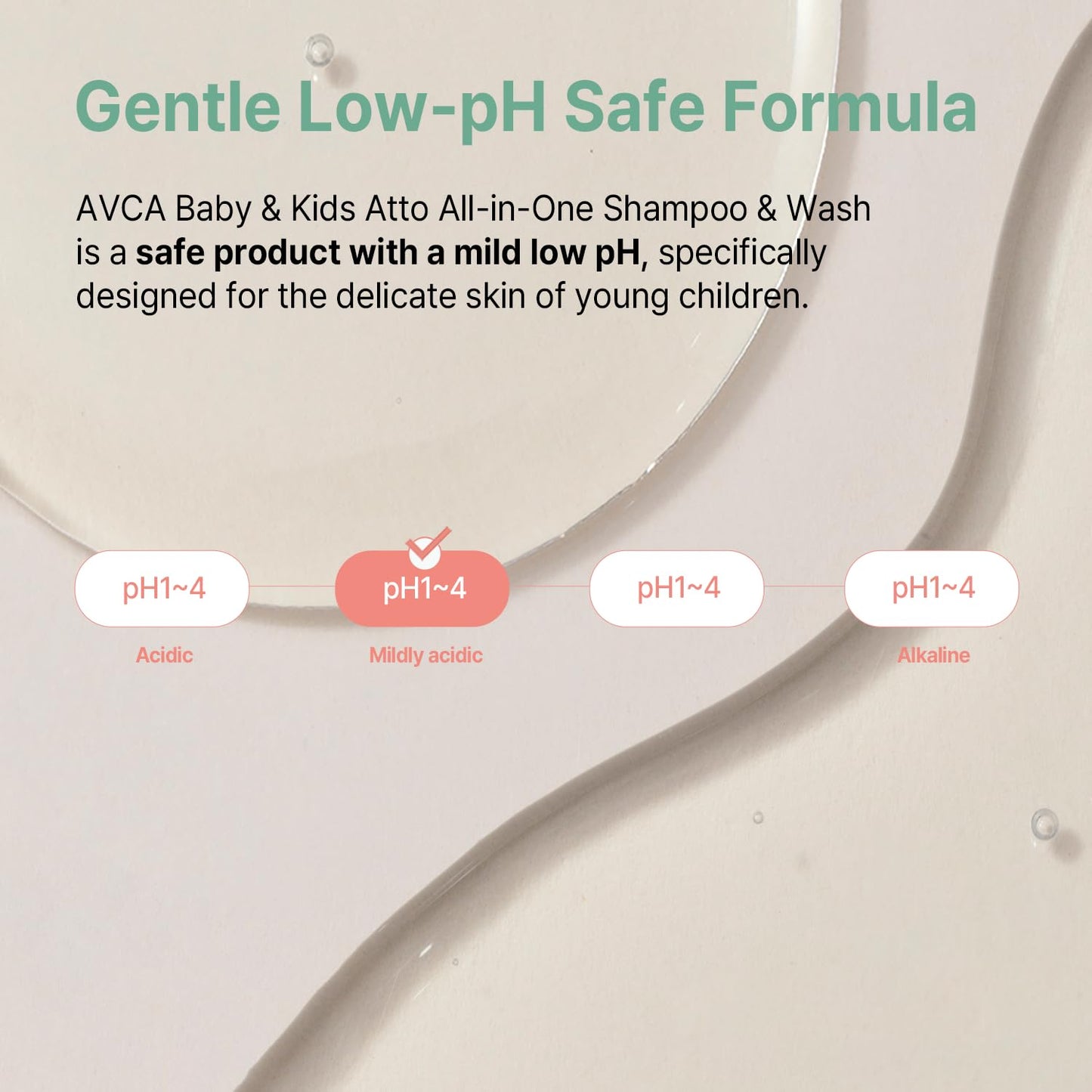AVCA Baby & Kids All-in-One Shampoo & Wash for Sensitive Skin and Gentle Cleansing 500ml/16.90fl. oz.