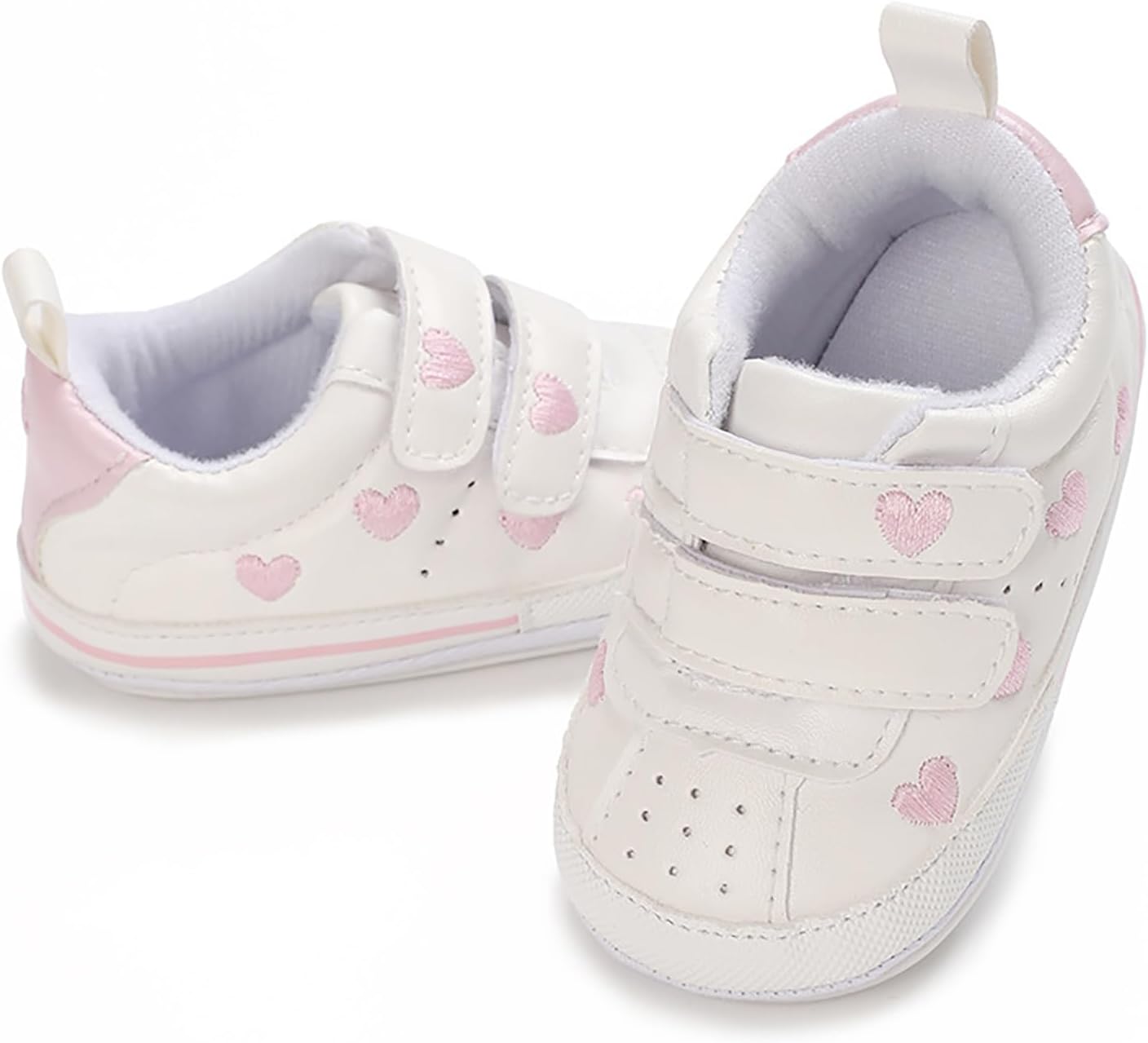 SOFMUO Baby Boys Girls High Top Ankle PU Leather Sneakers Soft Rubber Sole Infant Moccasins Newborn Oxford Loafers Anti-Slip Toddler Wedding Uniform Dress Shoes