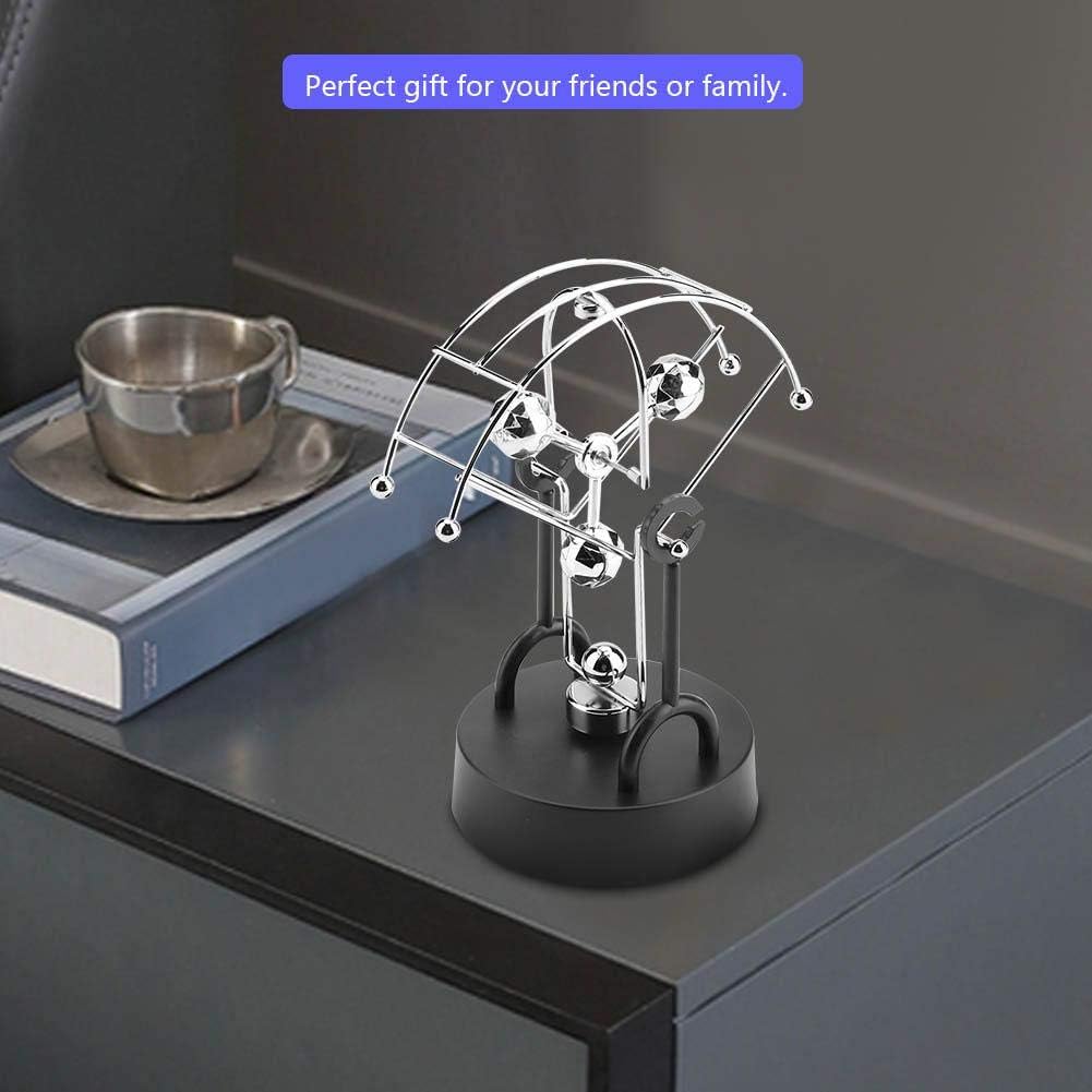 Wal front Desk Toy Electronic Swinging Shake Wiggle Device Stress Relief Perpetual Motion Decor for Home Office Desk Table (#B102)