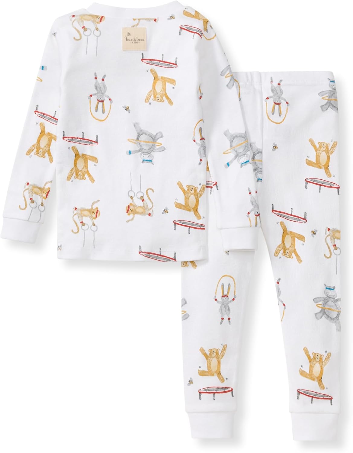 Burt's Bees Baby Boys' 2-Piece Long Sleeve Tee and Pants Organic Cotton Pajama Set