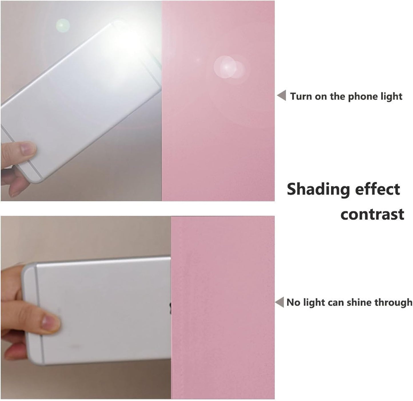 NICETOWN 100% Blackout Curtains with Black Liners, Thermal Insulated Full Blackout 2-Layer Lined Drapes, Energy Efficiency Window Draperies for Bedroom (Crystal Pink, 2 Panels, 55-inch W by 68-inch L)