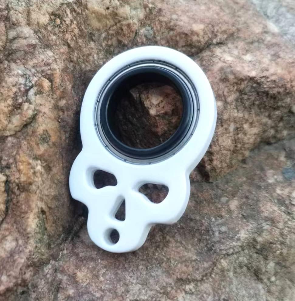 Keychain Spinner, Fidget Keychain,Spinning Keychain Fidget, Fidget Spinner Keychain Toys for Keys (White)