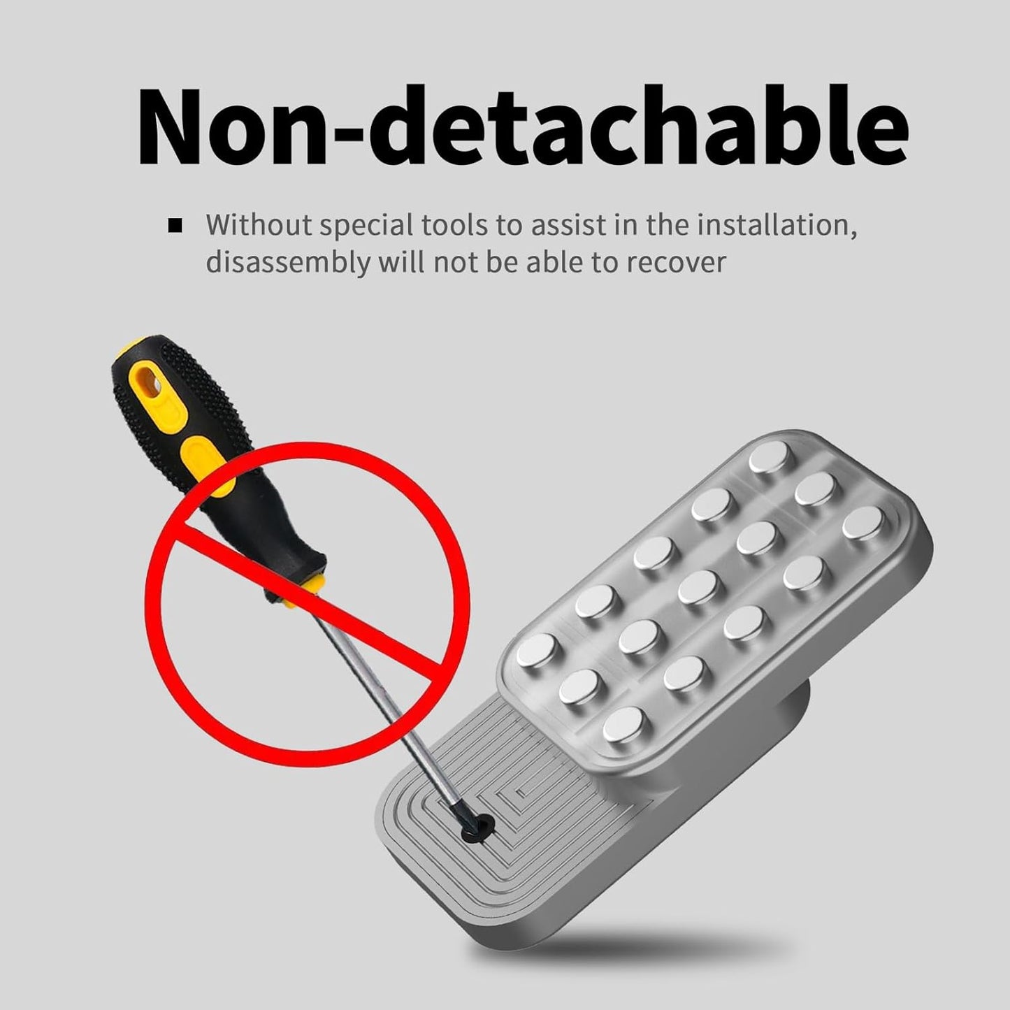 Fidget Toys Adults Metal Fidget Slider Magnetic EDC Haptic Fidget Toys for Adults - Silver