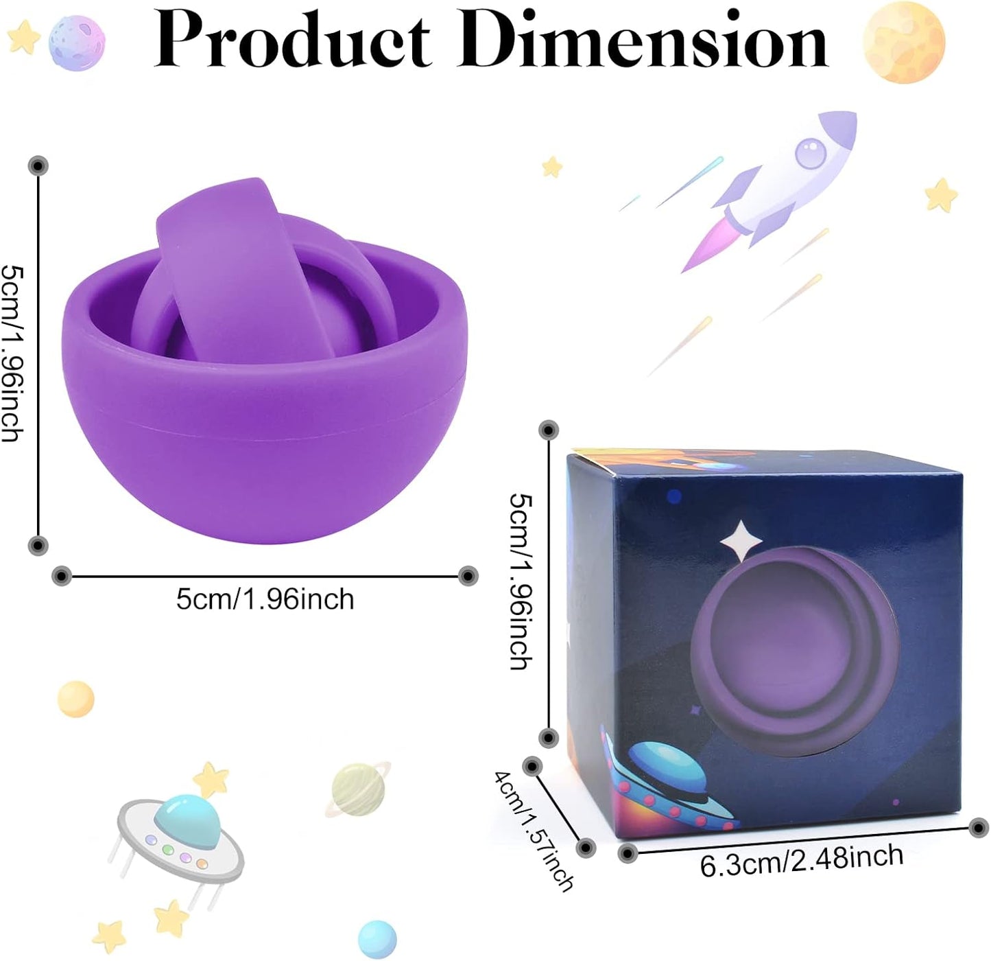 Fidget Toys Adults 2PC, Sensory Toys for Kids with Autism, Cool Gadgets Gifts for Boys Girls Teens Kids, Quiet Office Desk Toy ADHD Stress Relief Finger Toy Fidget Spinner