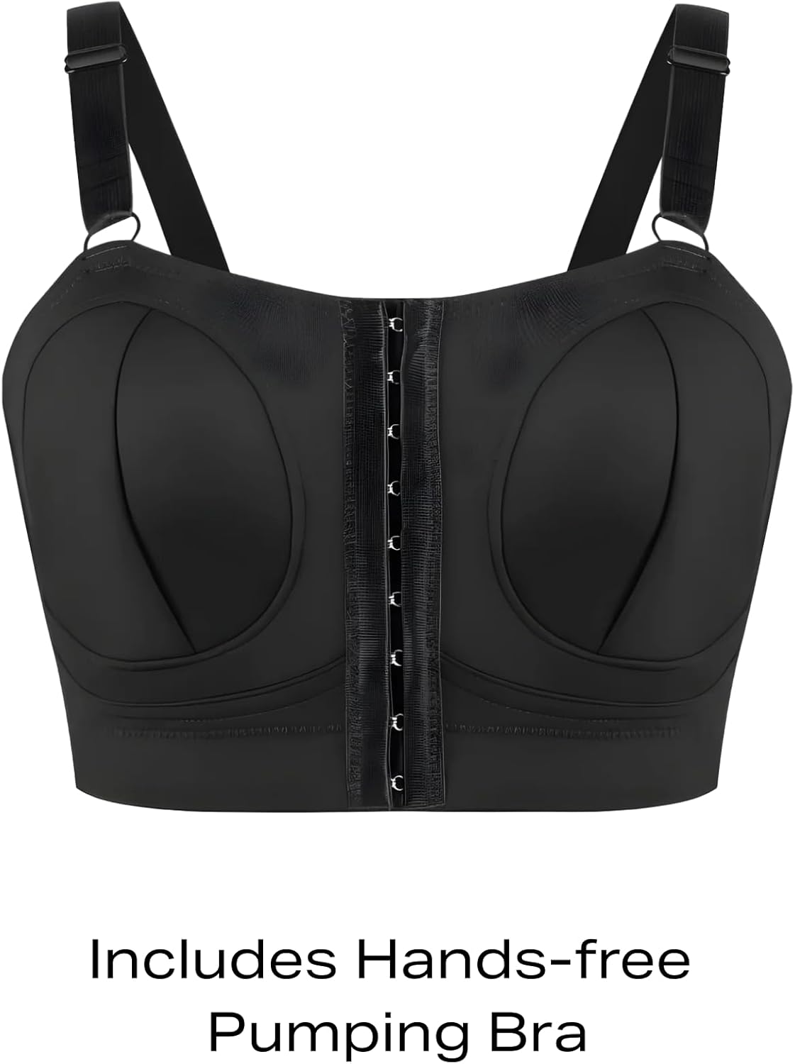 Zomee Z2 Double Electric Breast Pump - Shabbat Mode Edition - Portable, Hands Free Pumping Hospital Grade Wearable Breast Pump Including; Black Bamboo Pumping Bra (Small)