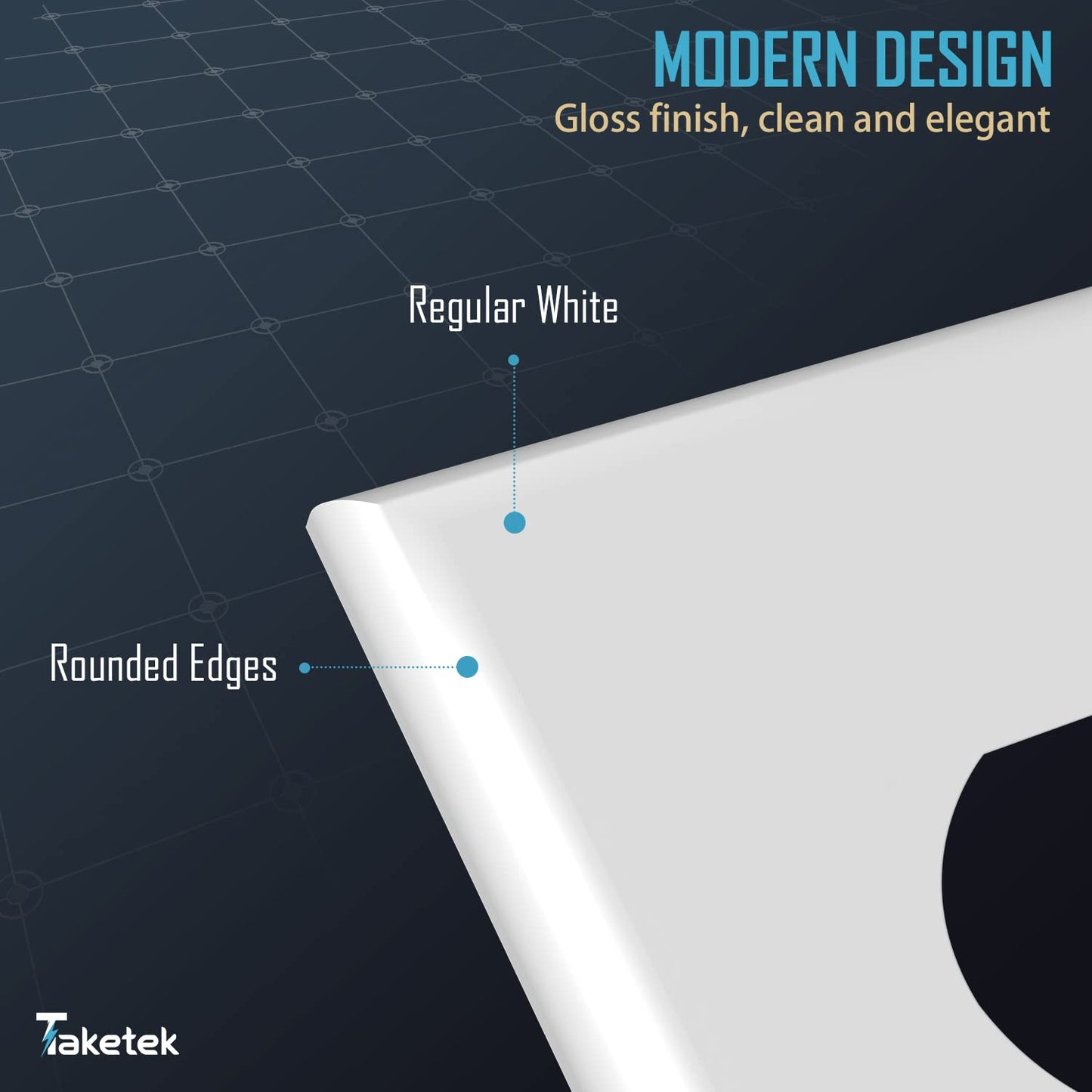 Outlet Covers Wall Plates,Standard Size Duplex Outlet Covers,Dual Receptacle Outlet Faceplate, Switch Plates and Outlet Covers, Electric Socket Plug Covers, White, 20 Pack