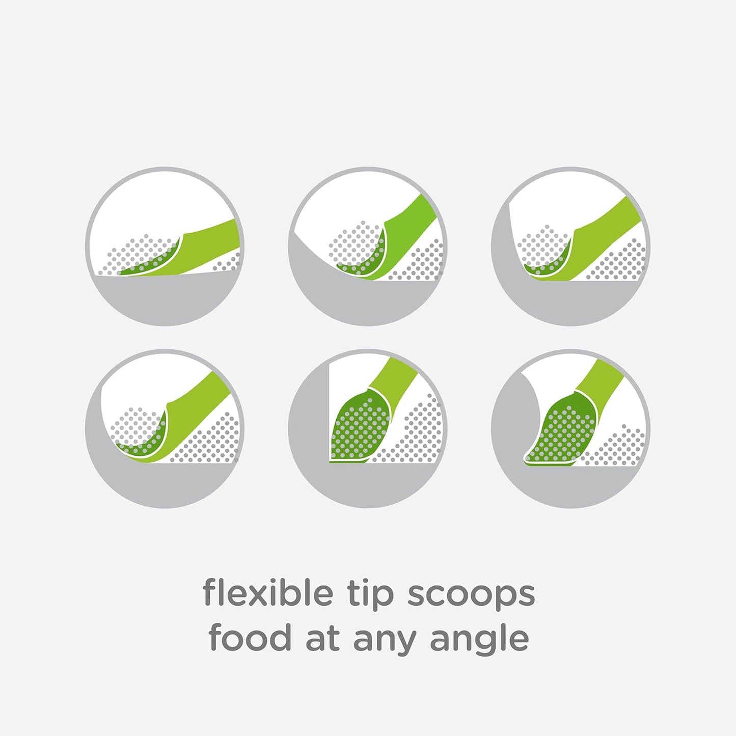 Olababy Baby and Children's Spoon (Training, Set of 2) - Flexible Learning Spoon for Complementary Foods Introduction | Soft, Flexible Silicone BPA-Free