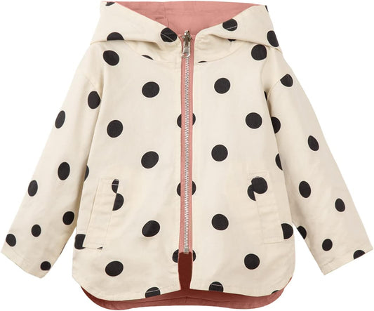 Mud Kingdom Cute Girls Hooded Jacket Reversible Full Zipper Outerwear