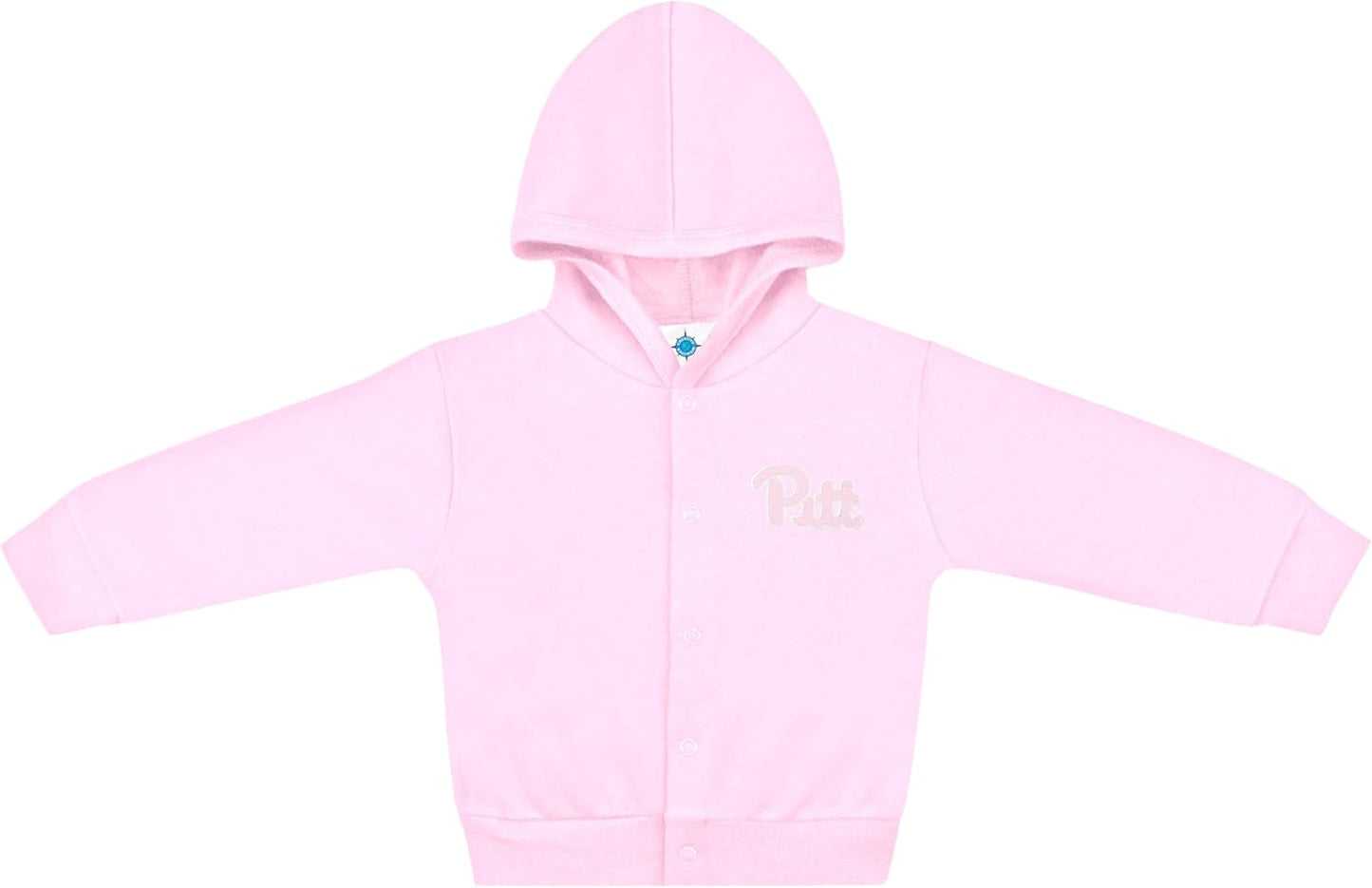 Creative Knitwear College Baby Snap Hooded Jacket - Team Logo, Multiple Colors, for Boys & Girls, (0-24 Months)